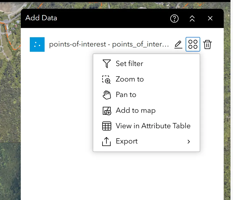 Add Data Panel