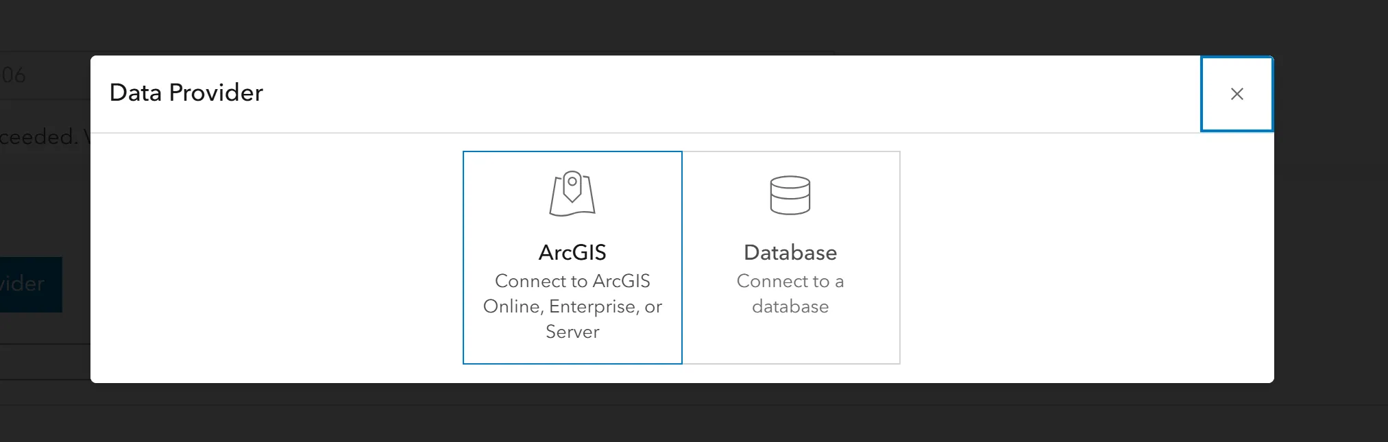 Datasource ArcGIS Provider