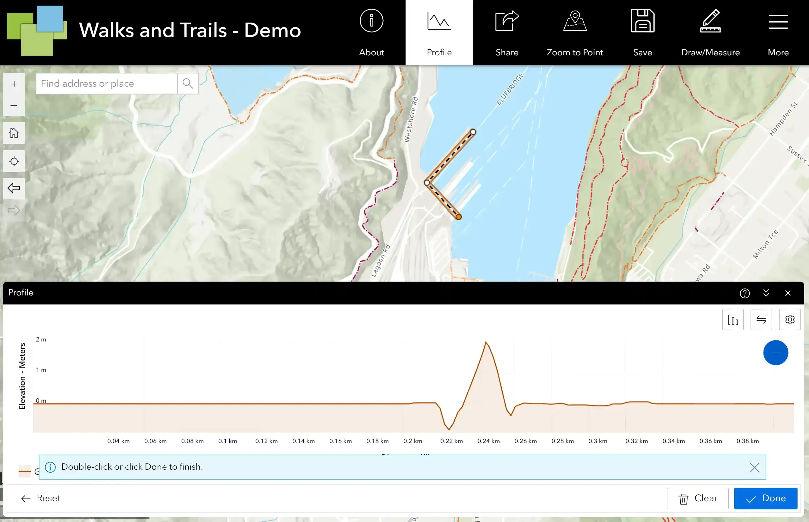 Elevation Profile Widget