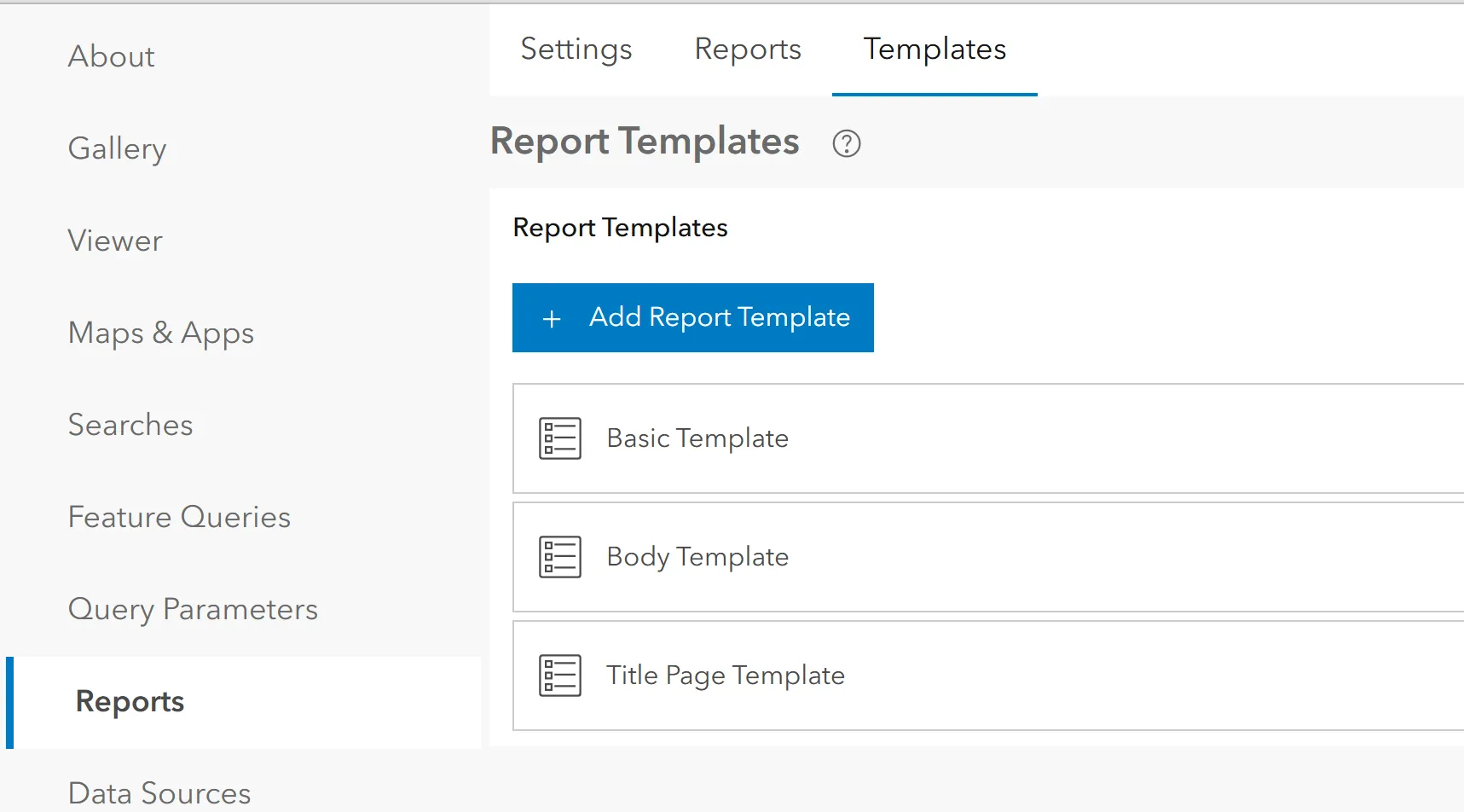 Report Templates