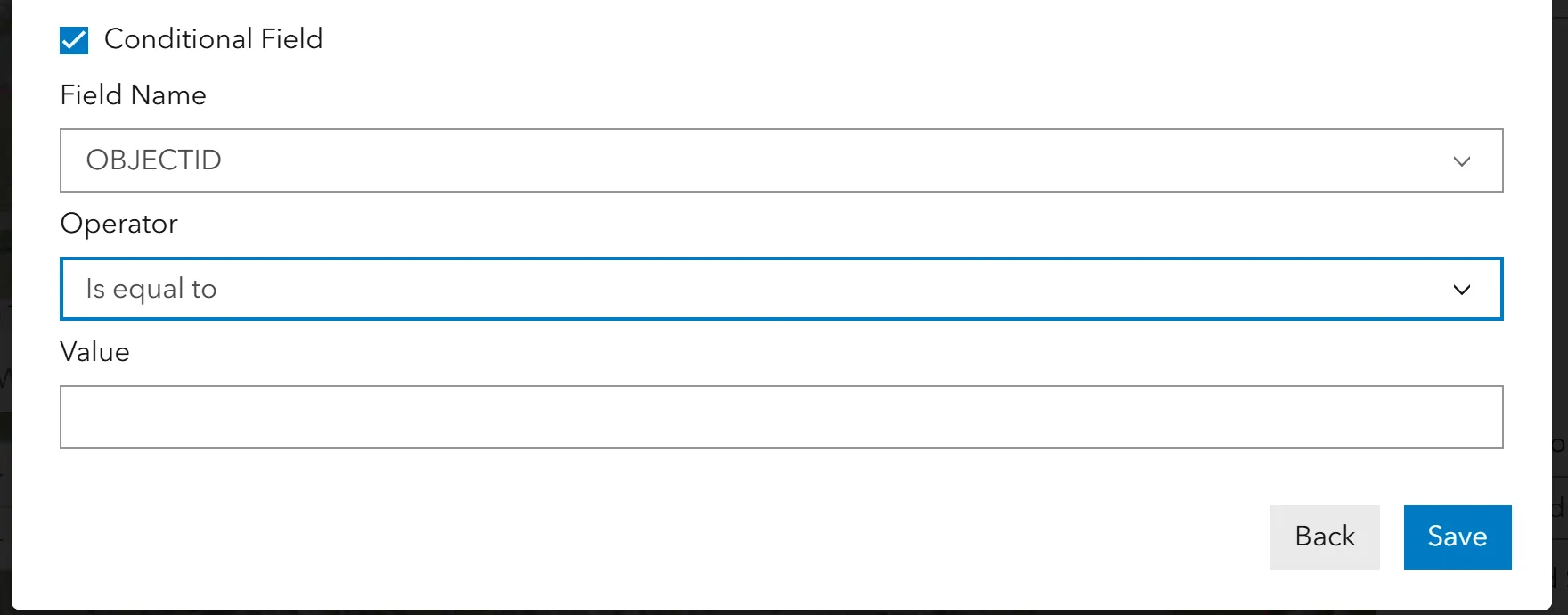 Conditional Field