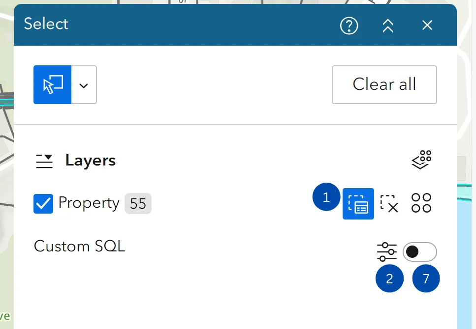 select widget sql query